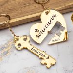 2 Λαμπάδες με Μπρελοκ Κλειδιών, Heart key