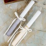 2 Λαμπάδες με Μπρελοκ Κλειδιών, Square Double Easter