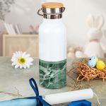 Παγούρι Θερμός με Premium Λαμπάδα και Σχέδιο Λαδί Μάρμαρο