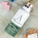 Παγούρι Θερμός με Premium Λαμπάδα και Σχέδιο Λαδί Μάρμαρο