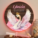 Φωτιστικό Τοίχου με Premium Λαμπάδα και Σχέδιο Κύκνος