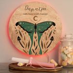 Φωτιστικό Τοίχου με Premium Λαμπάδα και Σχέδιο Boho Πεταλούδα