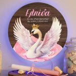 Φωτιστικό Τοίχου με Premium Λαμπάδα και Σχέδιο Κύκνος