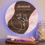 Φωτιστικό Τοίχου με Premium Λαμπάδα και Σχέδιο Minimal Κοπέλα