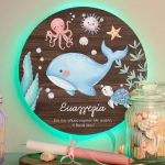 Φωτιστικό Τοίχου με Premium Λαμπάδα και Σχέδιο Φαλαινίτσα