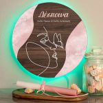 Φωτιστικό Τοίχου με Premium Λαμπάδα και Σχέδιο Minimal Κοπέλα