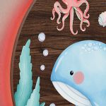 Φωτιστικό Τοίχου με Premium Λαμπάδα και Σχέδιο Φαλαινίτσα