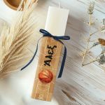 Λαμπάδα Πλακέ Προσωποποιημένη με Σχέδιο Μπάλα Μπάσκετ