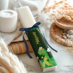 Λαμπάδα Πλακέ Προσωποποιημένη με Σχέδιο Πράσινος Δεινόσαυρος