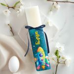 Λαμπάδα Πλακέ Προσωποποιημένη με Σχέδιο Διαστημόπλοιο