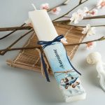 Λαμπάδα Πλακέ Προσωποποιημένη με Σχέδιο Ελικόπτερο