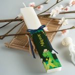 Λαμπάδα Πλακέ Προσωποποιημένη με Σχέδιο Πράσινος Δεινόσαυρος