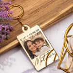 Μπρελόκ Κλειδιών Golden Mirror με Φωτογραφία Best Mom