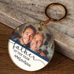 Μπρελόκ Κλειδιών Golden Mirror με Φωτογραφία Cute Dad