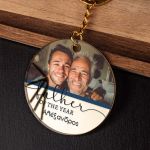 Μπρελόκ Κλειδιών Golden Mirror με Φωτογραφία Cute Dad