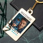 Μπρελόκ Κλειδιών Golden Mirror με Φωτογραφία Hero Daddy