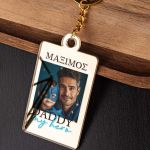 Μπρελόκ Κλειδιών Golden Mirror με Φωτογραφία Hero Daddy