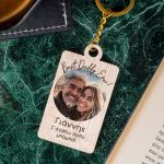 Ξύλινο Μπρελόκ Κλειδιών με Φωτογραφία για Πατέρα, Best Daddy