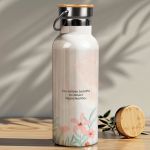 Μπουκάλι Θερμός Ανοξείδωτo με Σχέδιο Floral Teacher