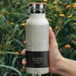 Μπουκάλι Θερμός Ανοξείδωτo με Σχέδιο Marble Teacher