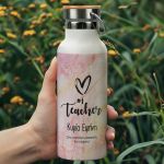 Μπουκάλι Θερμός Ανοξείδωτo με Σχέδιο Love Teacher