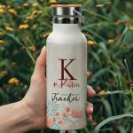 Μπουκάλι Θερμός Ανοξείδωτo με Σχέδιο Floral Teacher