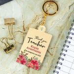 Μπρελόκ Κλειδιών με Όνομα Golden Mirror, Δώρο για Δασκάλα