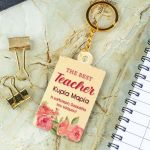 Μπρελόκ Κλειδιών με Όνομα Golden Mirror, Δώρο για Δασκάλα