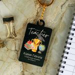 Ξύλινο Μπρελόκ Κλειδιών Προσωποποιημένο, Δώρο για Δάσκαλο