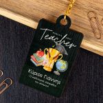 Ξύλινο Μπρελόκ Κλειδιών Προσωποποιημένο, Δώρο για Δάσκαλο