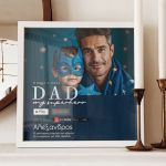 Κορνίζα με Φωτογραφίες, Δώρο για Πατέρα, Superhero Dad