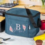 Ισοθερμικό Τσαντάκι Φαγητού Παιδικό με Όνομα, Monogram Flower