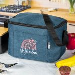 Ισοθερμικό Τσαντάκι Φαγητού Παιδικό με Όνομα, Floral Rainbow