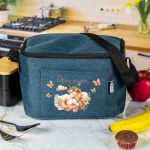 Ισοθερμικό Τσαντάκι Φαγητού Παιδικό με Όνομα, Unicorn In Roses