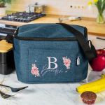 Ισοθερμικό Τσαντάκι Φαγητού Παιδικό με Όνομα, Monogram Flower