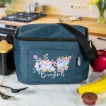 Ισοθερμικό Τσαντάκι Φαγητού Παιδικό με Όνομα, Flower Fusion