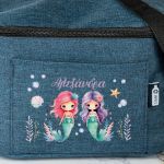 Ισοθερμικό Τσαντάκι Φαγητού Παιδικό, με Όνομα, Twin Mermaid