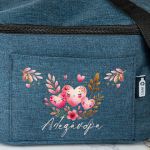 Ισοθερμικό Τσαντάκι Φαγητού Παιδικό με Όνομα, Blossom Hearts