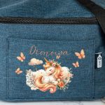 Ισοθερμικό Τσαντάκι Φαγητού Παιδικό με Όνομα, Unicorn In Roses