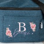 Ισοθερμικό Τσαντάκι Φαγητού Παιδικό με Όνομα, Monogram Flower