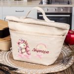 Ισοθερμικό Τσαντάκι Φαγητού Παιδικό με Όνομα, Happy Unicorn