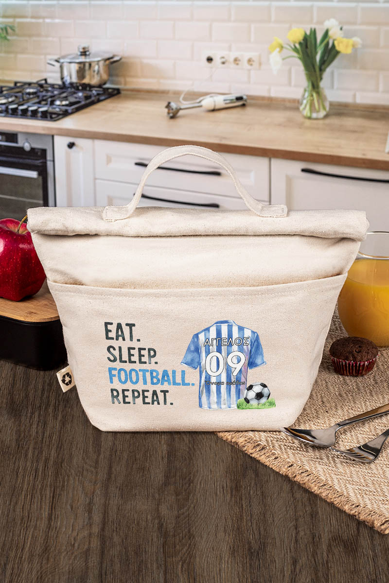 Ισοθερμικό Τσαντάκι Φαγητού Παιδικό με Όνομα, Blue Player