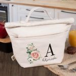 Ισοθερμικό Τσαντάκι Φαγητού Παιδικό με Όνομα, Rose Bucket