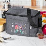 Ισοθερμικό Τσαντάκι Φαγητού Παιδικό, με Όνομα, Twin Mermaid