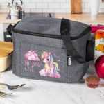 Ισοθερμικό Τσαντάκι Φαγητού Παιδικό, με Όνομα, Joyful Unicorn