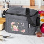 Ισοθερμικό Τσαντάκι Φαγητού Παιδικό με Όνομα, Blossom Swan