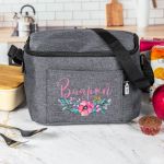 Ισοθερμικό Τσαντάκι Φαγητού Παιδικό με Όνομα, Poppy Bouquet