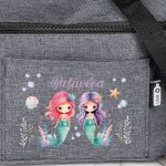 Ισοθερμικό Τσαντάκι Φαγητού Παιδικό, με Όνομα, Twin Mermaid