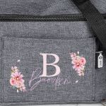 Ισοθερμικό Τσαντάκι Φαγητού Παιδικό με Όνομα, Monogram Flower