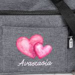 Ισοθερμικό Τσαντάκι Φαγητού Παιδικό με Όνομα, Loving Hearts